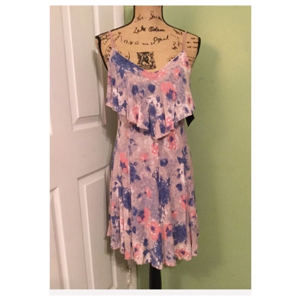Splattered Print Mini Dress